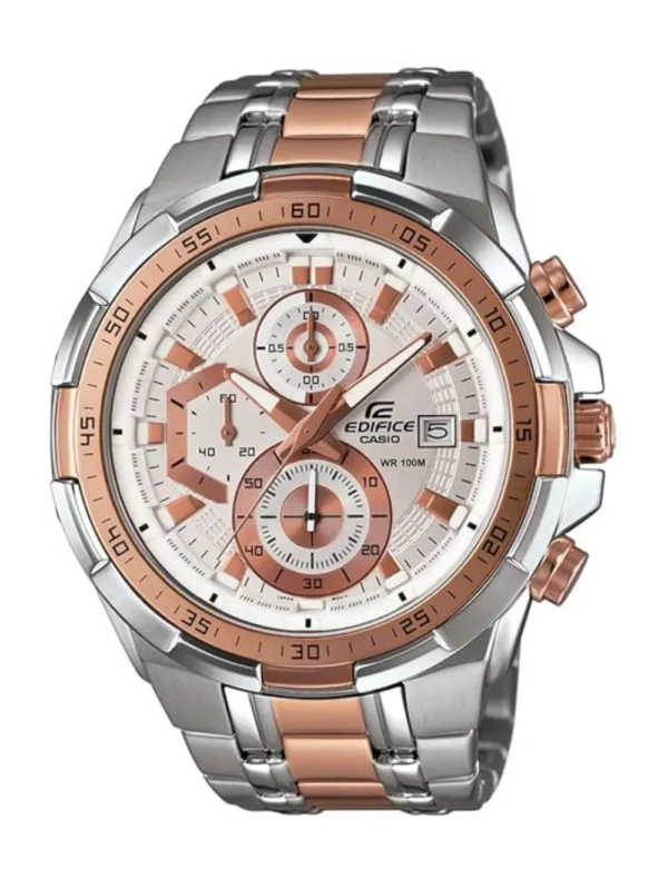 Casio Edifice Chronograph White Dial Men's Watch - EFR-539SG-7A5VUDF(EX222)