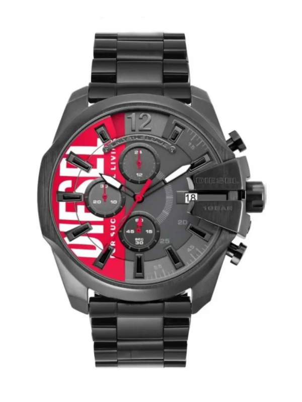 Diesel Black-Tone Mega Chief Chronograph Stainless Steel 51MM Men's Watch