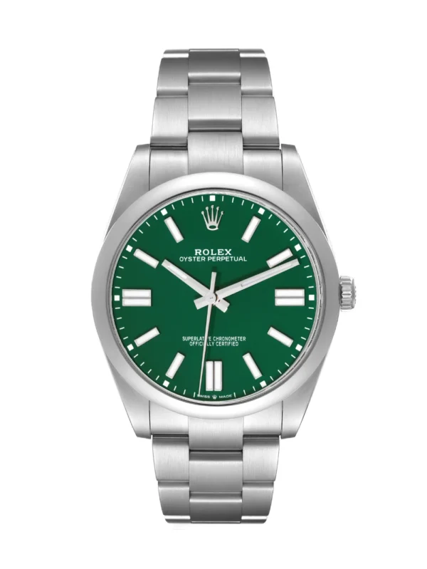 Rolex Oyster Perpetual Green Dial 41mm Men's Watch - 124300-0005