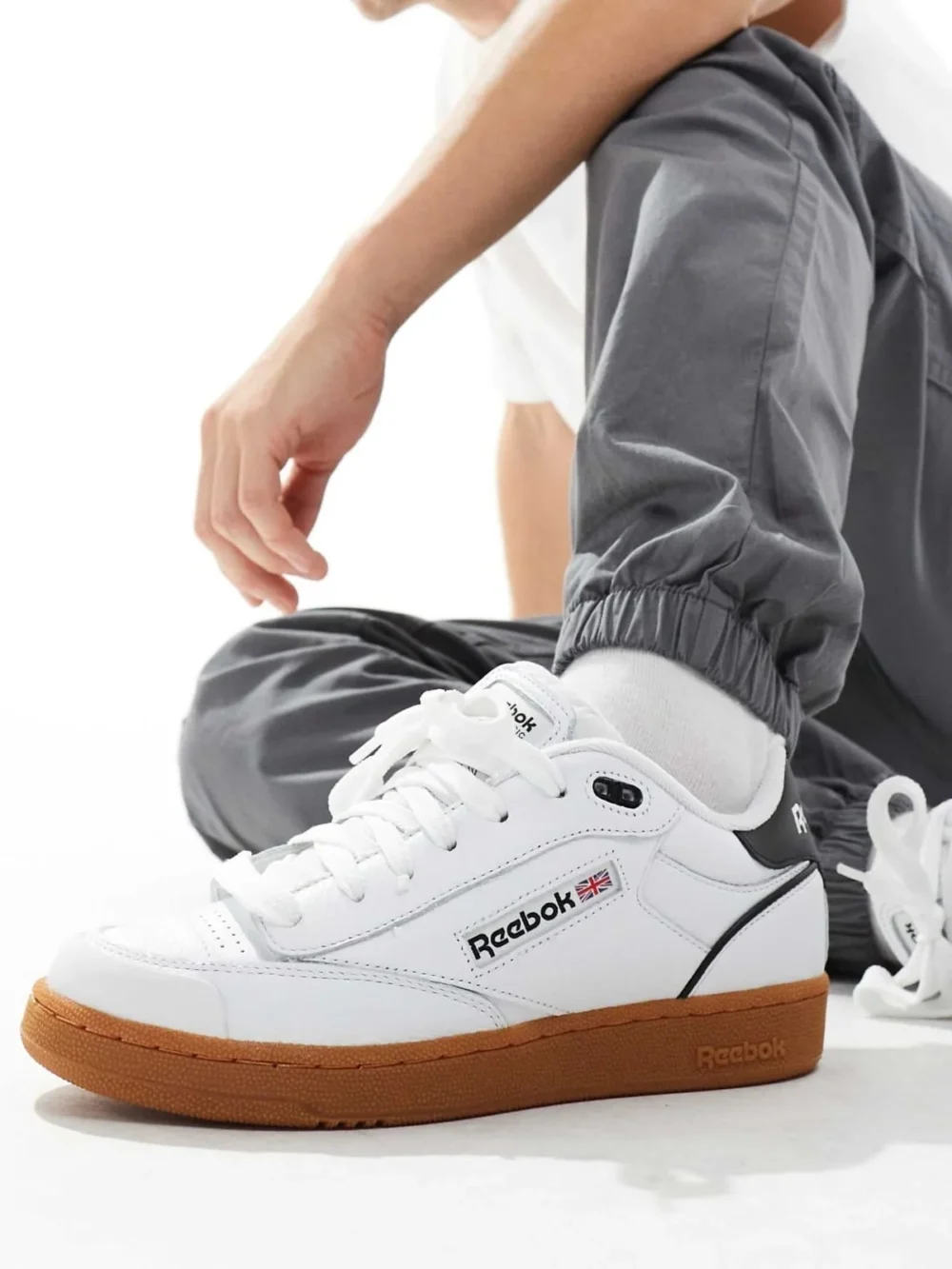 Reebok Club C Bulc White Black Sneakers (9)