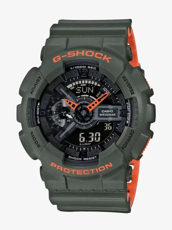 Casio G-Shock Analog-Digital Green & Orange GA-110LN-3AJF