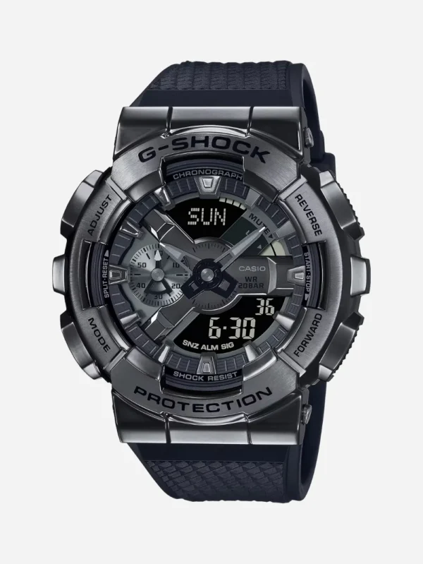 Casio G-Shock GM-110BB-1ADR Black IP Black Analog-Digital Dial Black Resin Strap Men's G1370