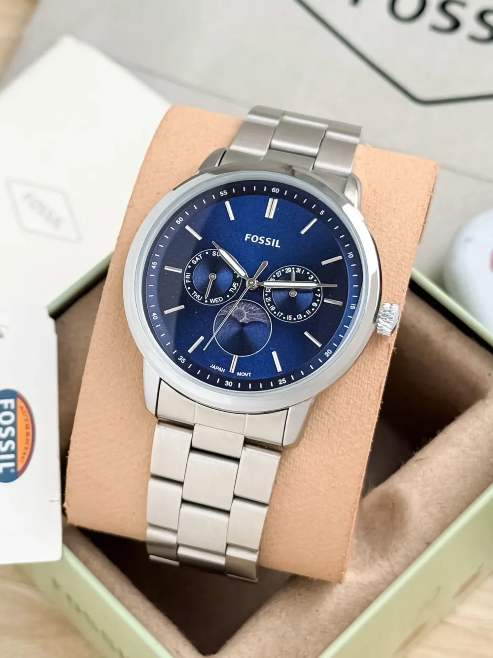 Fossil Neutra Moonphase Multifunction Stainless Steel Men's Watch