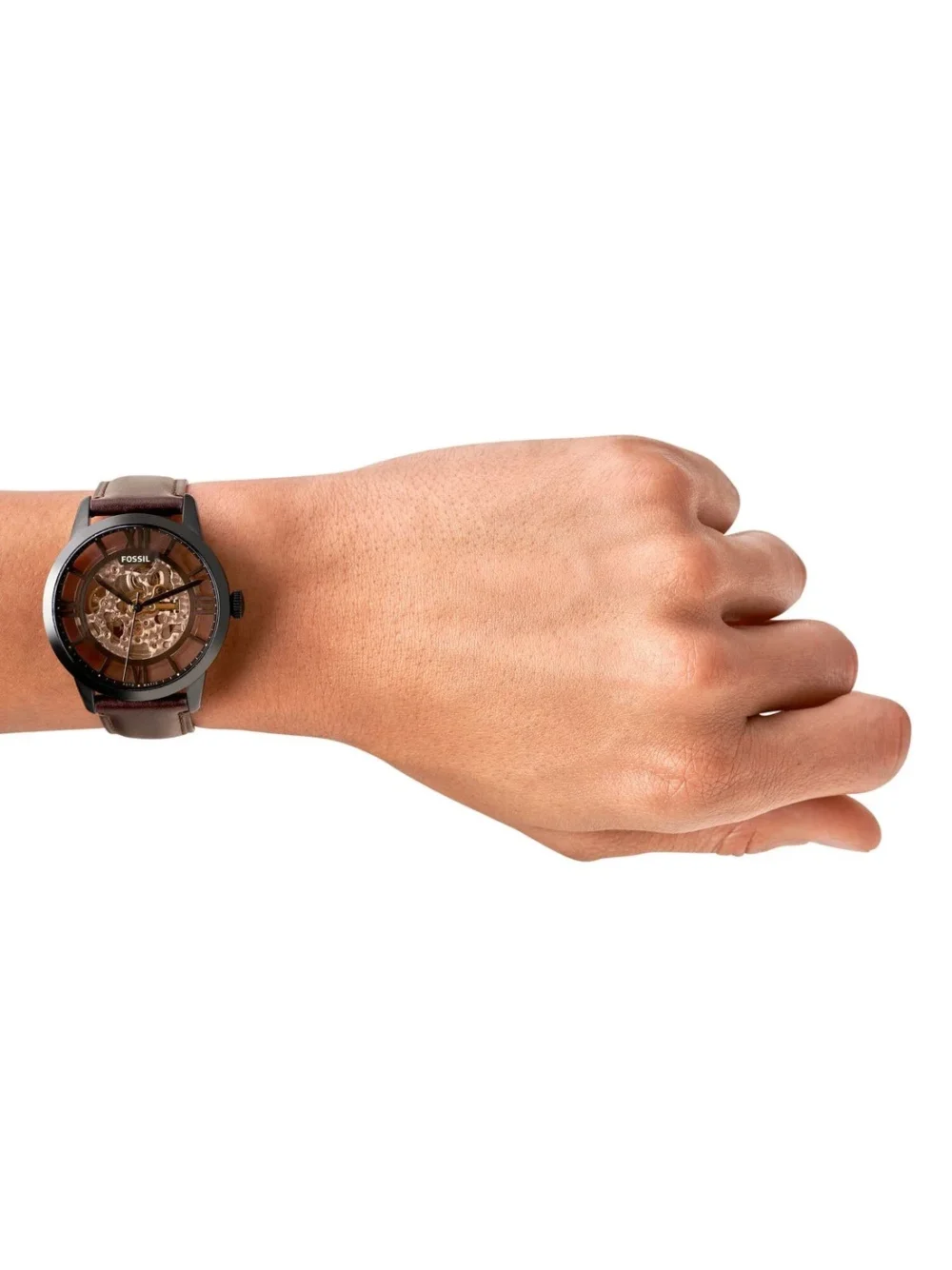 Fossil Townsman Automatic Dark Brown Leather 44mm Men's Watch