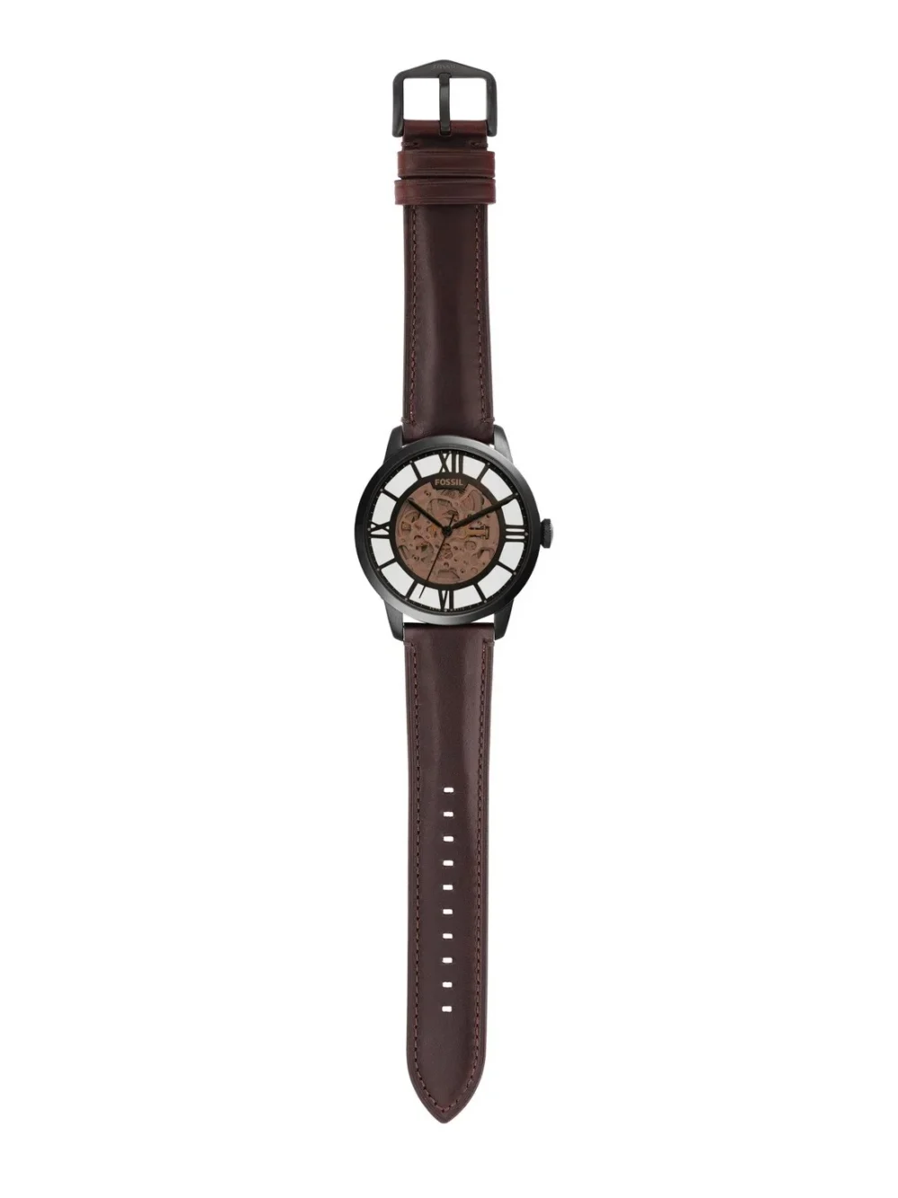 Fossil Townsman Automatic Dark Brown Leather 44mm Men's Watch