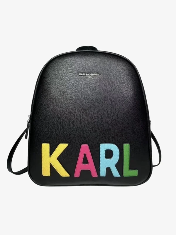 KARL Lagerfeld Paris Jet Black Adele Women's Backpack