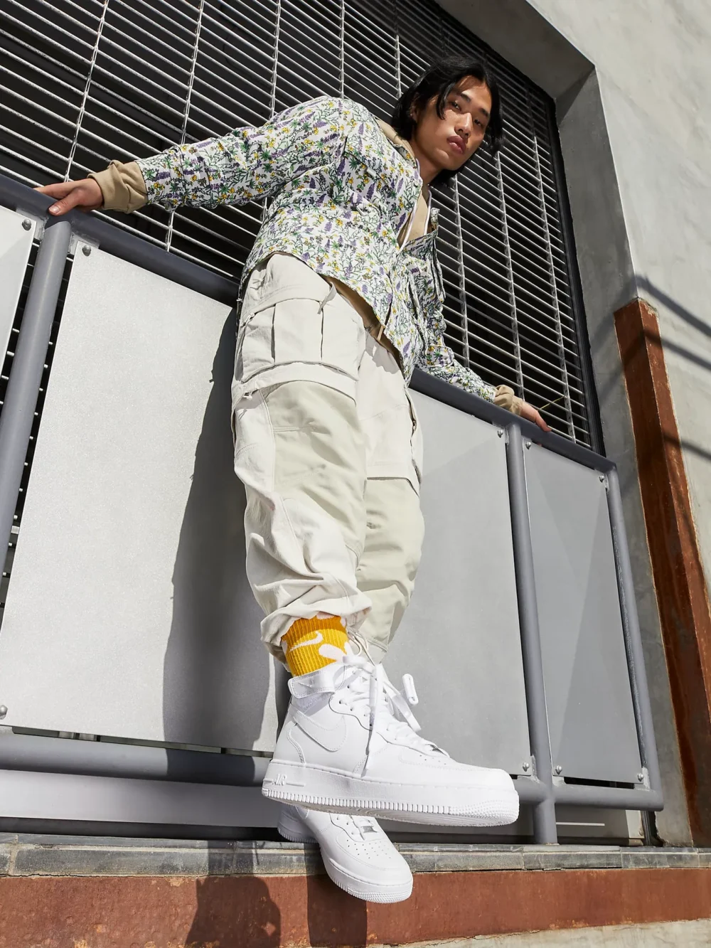 Nike Air Force 1 Mid '07 White Leather Sneakers