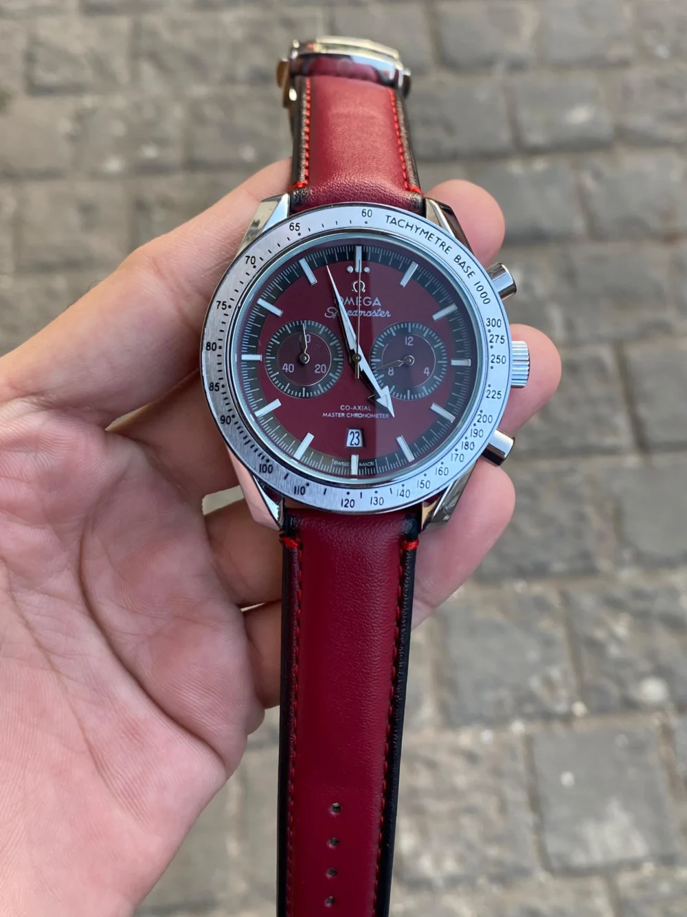 Omega Speedmaster '57 Chronograph Red Dial 40.5 mm
