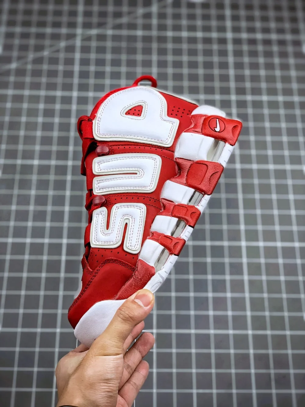 Supreme x Nike Air More Uptempo Suptempo Red