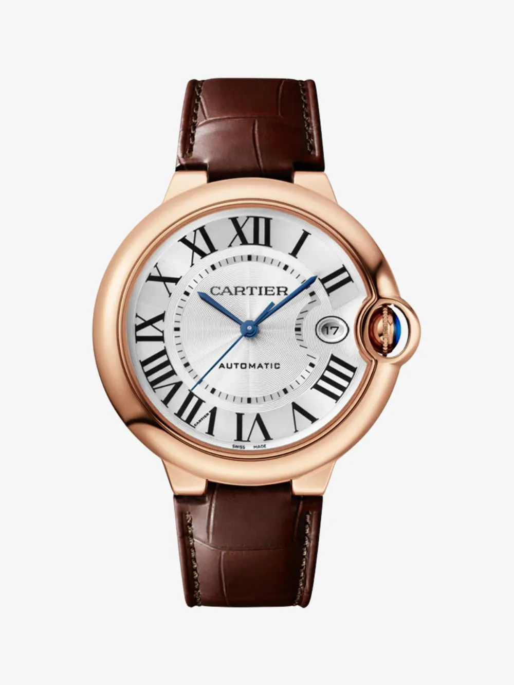 Ballon Bleu De Cartier Rose Gold Leather 40 mm (2)