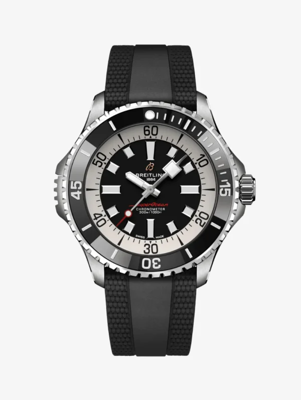 Breitling Superocean Automatic 42 Stainless Steel Rubber Strap Watch