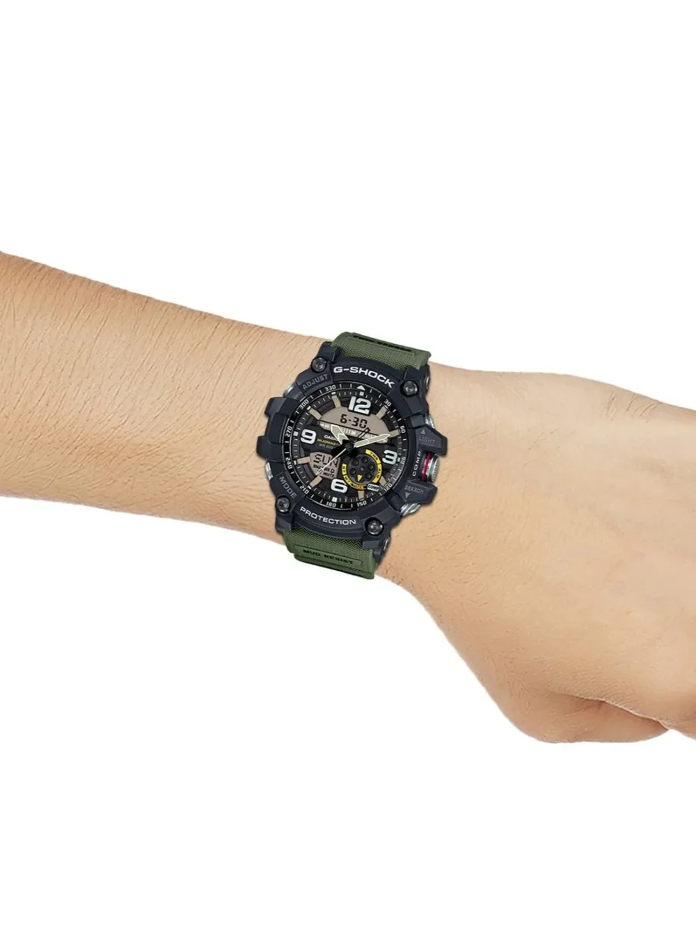 Casio G-Shock Mudmaster GG-1000-1A3DR Black Analog-Digital Dial Green Resin Strap Men's Watch