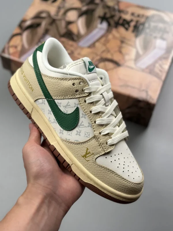 LV x Nike SB Dunk Low Pro - Beige/Green