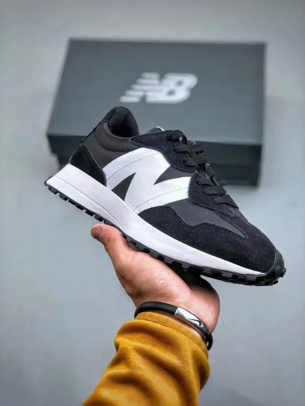 New Balance 327 black white