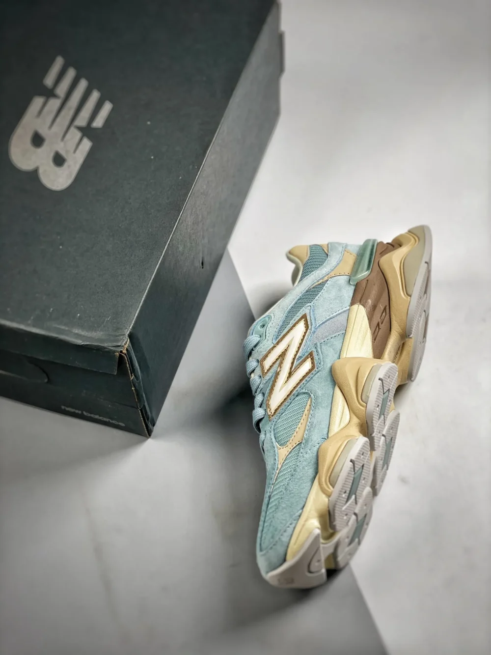 New Balance 9060 Blue Beige-Brown