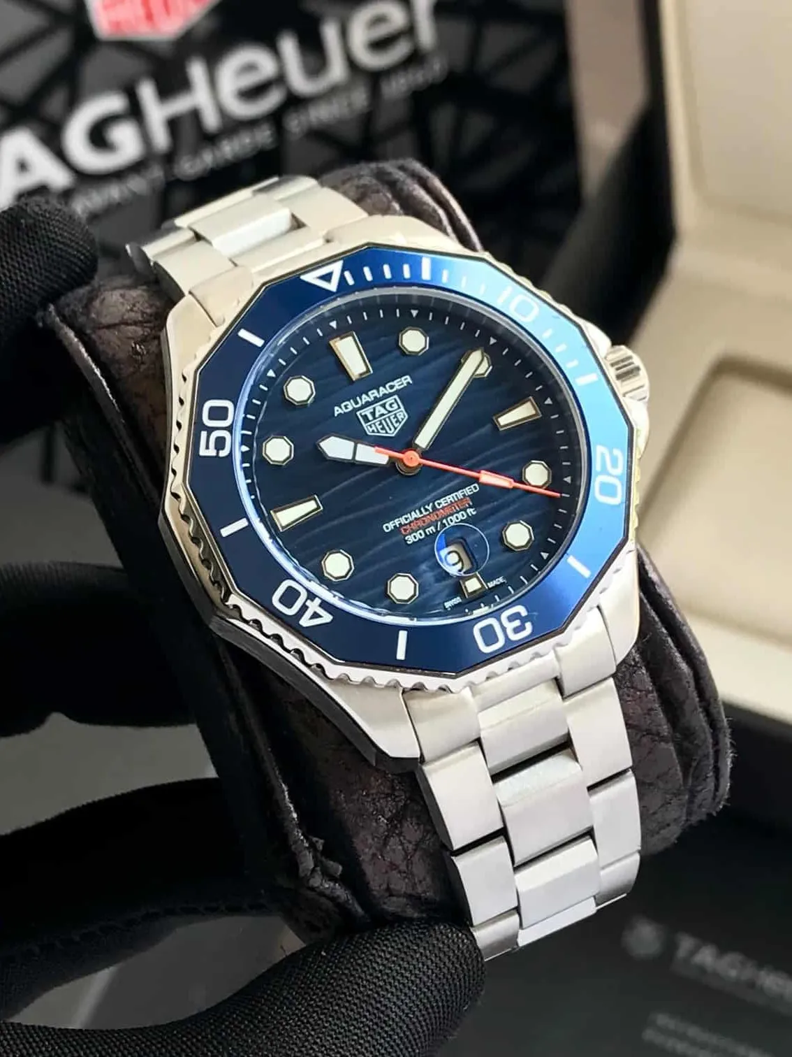 TAG Heuer Aquaracer Professional 300 Date Stainless Steel Automatic Mens Watch