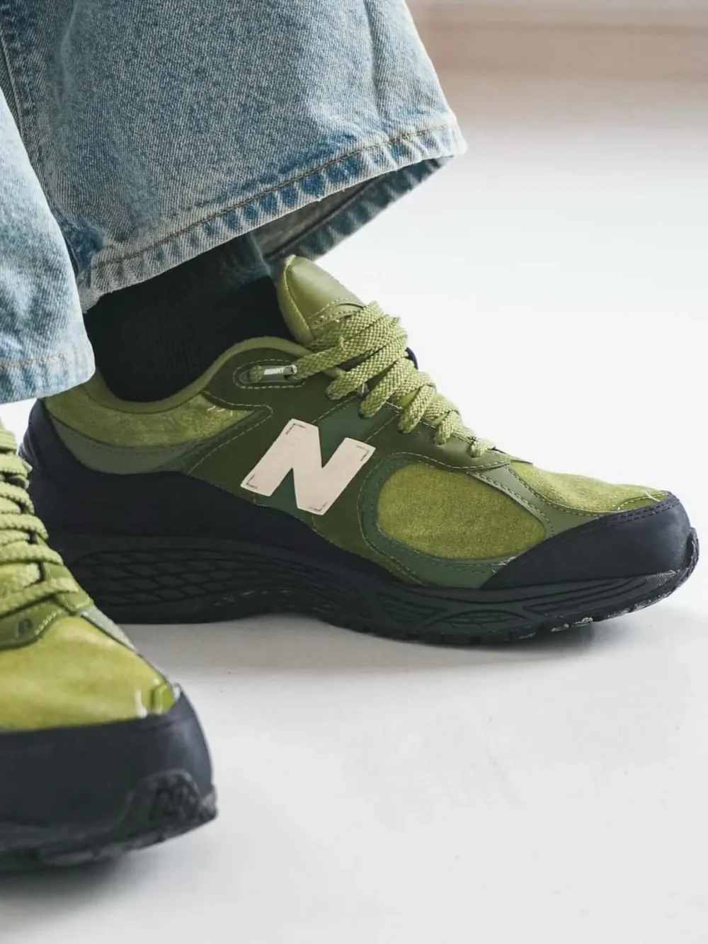 The Basement Approved x New Balance 2002R Moss Green Olive