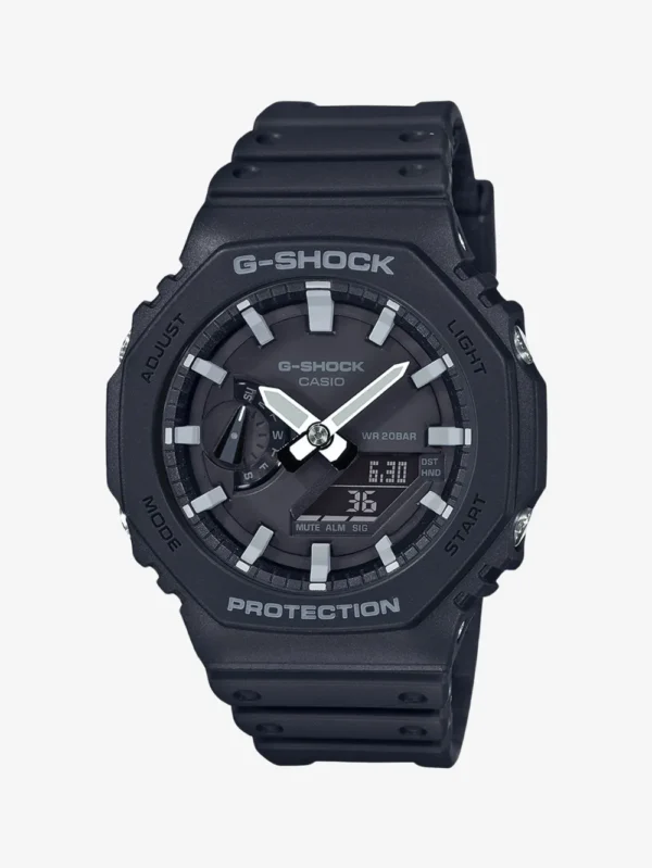 Casio G-Shock GA-2100-1ADR Black Dial Resin Strap Analog-Digital Watch