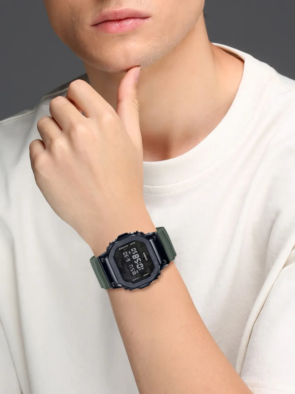 Casio G-Shock Men Olive Digital watch G994 GM-5600B-3DR