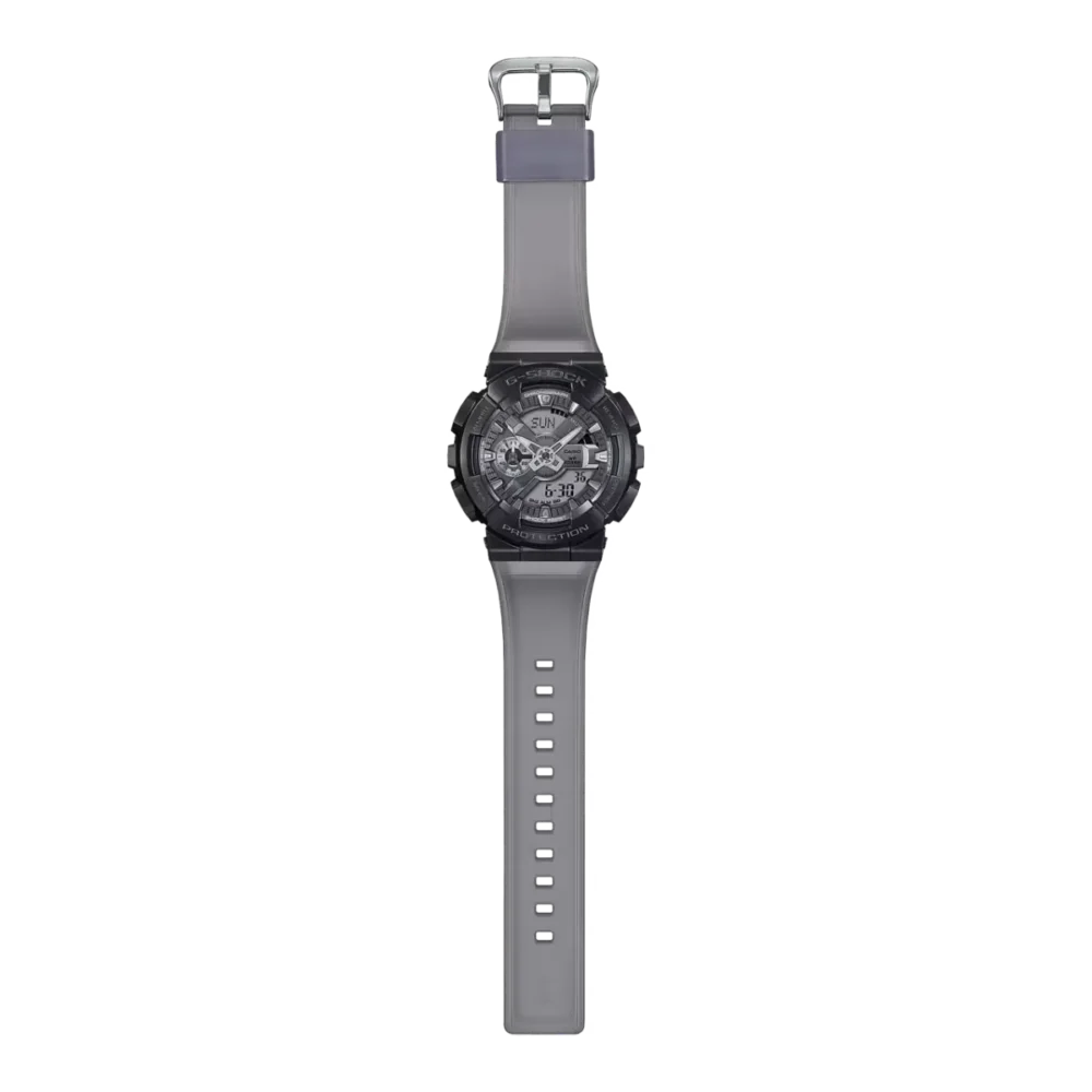 Casio G-Shock Metal Covered Midnight Fog Series GM-110MF-1A Gray Resin Band Watch